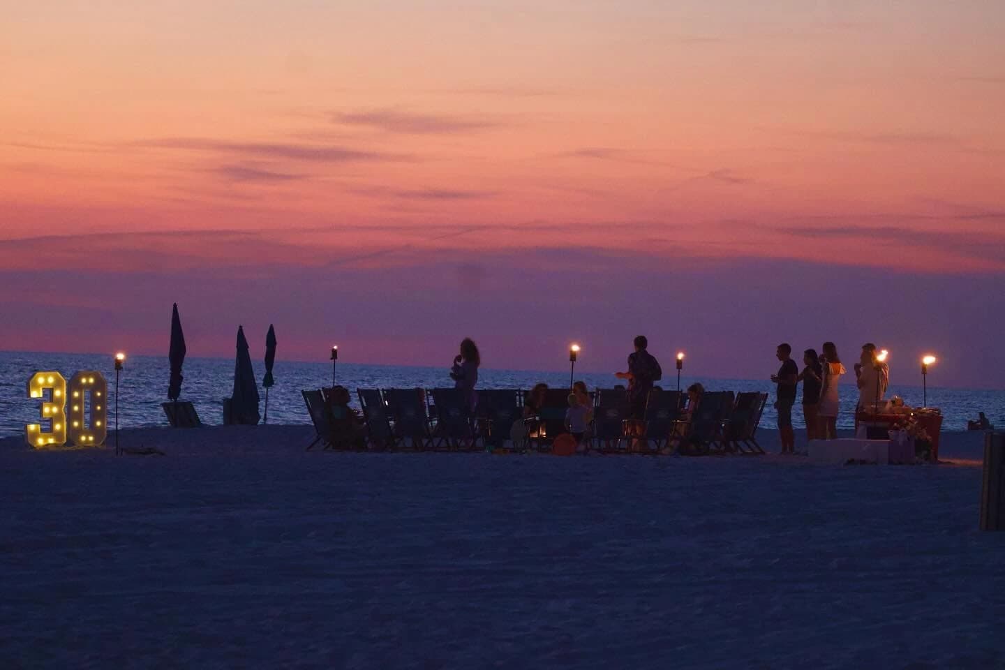 Beach bonfire in Seaside