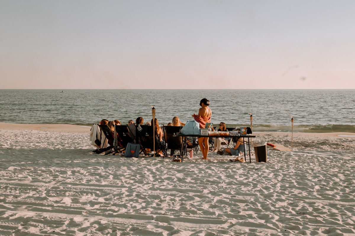 Beach bonfire on the Gulf Coast - 30A and Panama City Beach
