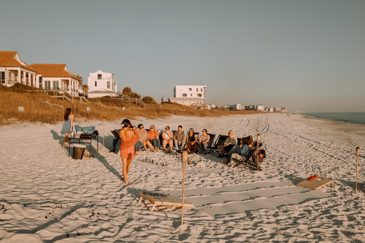 Beach bonfire on the Gulf Coast - 30A and Panama City Beach