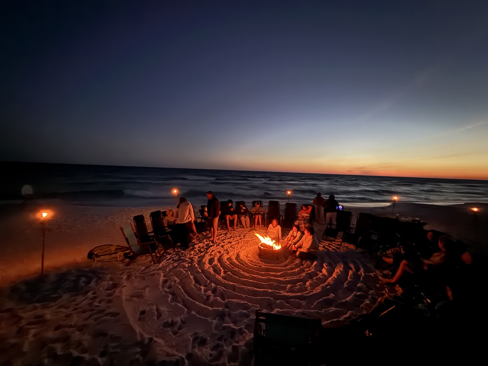 Beach bonfire on the Gulf Coast - 30A and Panama City Beach